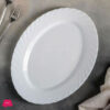 Opal Glass Marble Oval Rice Dish 30Cm - 1Pcs 1 Opal Glass Marble Oval Rice Dish 30Cm - 1Pcs
