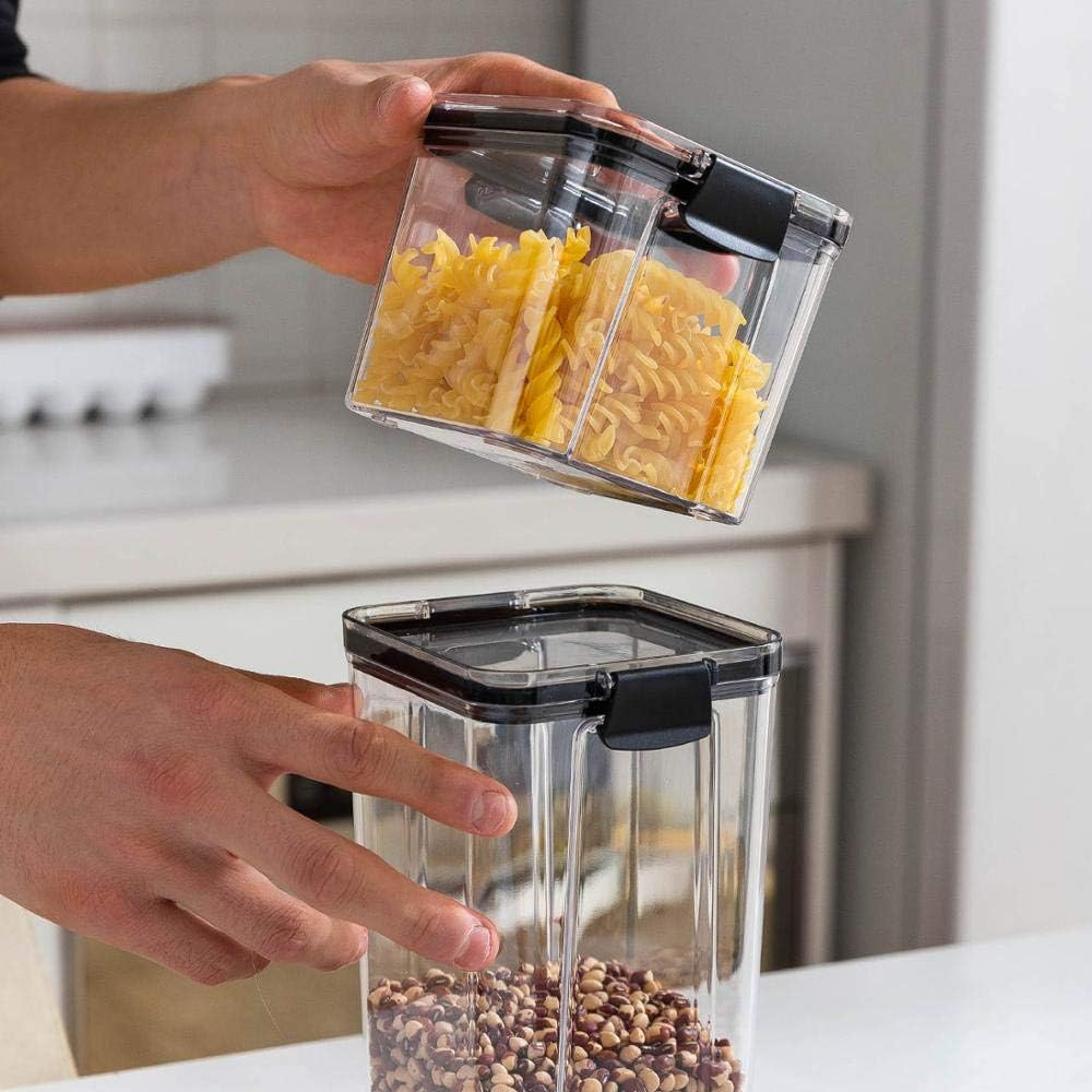 Plastic Covered Sealed Cans Grain Storage Jar Kitchen Storage Box Set Of 5