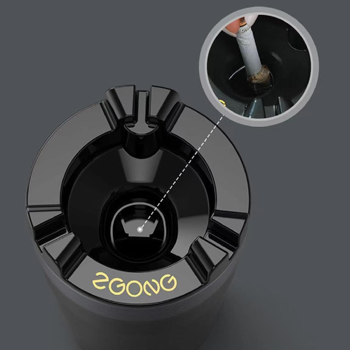 Portable Car Ashtray With Water Tank Smell Proof