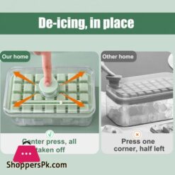 1 Set Ice Cube Mold Convenient Ice Cube Maker Easy To Demold Ice Cube Storage Box With Shovel Kitchen Supplies