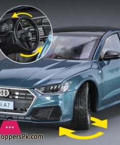1:24 Audi A7 Coupe Alloy Sports Car Model Diecasts Metal Vehicles Car Model Sound And Light Simulation Collection Kids Toy Gifts - Image 4