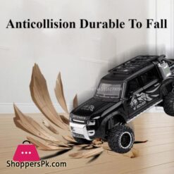1/24 Land Rover Defender Car Model Pickup Truck 6X6 Toy Metal Body Rubber Tire Sound Light Pull Back