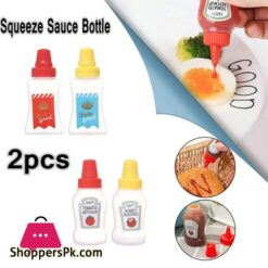 2Pcsset Mini Ketchup Bottle Portable Salad Squeeze Bottle Lunch Box Seasoning Bottle Kitchen Accessories