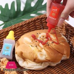 2Pcsset Mini Ketchup Bottle Portable Salad Squeeze Bottle Lunch Box Seasoning Bottle Kitchen Accessories
