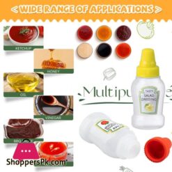 2Pcsset Mini Ketchup Bottle Portable Salad Squeeze Bottle Lunch Box Seasoning Bottle Kitchen Accessories