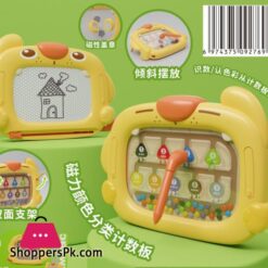 2 In 1 Children'S Drawing Board Magnetic Pen Maze Early Education Puzzle Learning Fun Children'S Toy Writing Board