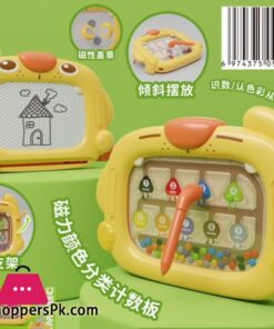 2 In 1 Children'S Drawing Board Magnetic Pen Maze Early Education Puzzle Learning Fun Children'S Toy Writing Board - Image 5