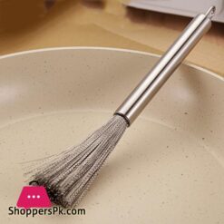 304 Stainless Steel Pot Brus Cleaning Brush Pot Brush Utensil Scrubber Scouring For Brush Dishwashing Descaling Wire Brush