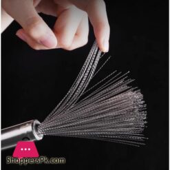 304 Stainless Steel Pot Brus Cleaning Brush Pot Brush Utensil Scrubber Scouring For Brush Dishwashing Descaling Wire Brush
