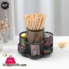 360 Degree Rotating Holder 7 Compartments Large Capacity Storage Organizer For School Home Office