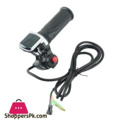 48V Electric Bicycle Scooter Speed Throttle Grip Lcd Display With Switch Ebike Twist Throttle Accelerator Handlebar Grip
