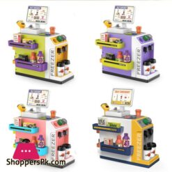 46Pcs Mini Supermarket Cash Register Toy Coffee Machine Cashier With Sound Light 11 46Pcs Mini Supermarket Cash Register Toy Coffee Machine Cashier With Sound Light