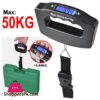 50Kg10G Portable Electronic Luggage Scale Lcd Display Travel Digital Luggage Scale Hanging Backlight Balance Weighing