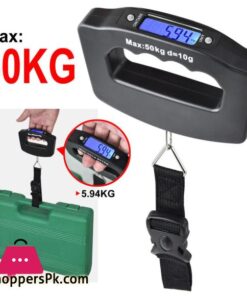 50kg10g Portable Electronic Luggage Scale LCD Display Travel Digital Luggage Scale Hanging Backlight Balance Weighing