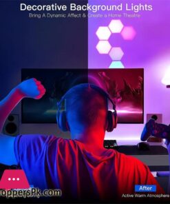 6Pcs Home Rgb Led Quantum Hexagon Touch Sensor Wall Led Honeycomb 30 6Pcs Home Rgb Led Quantum Hexagon Touch Sensor Wall Led Honeycomb - Image 4