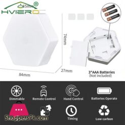 6Pcs Home Rgb Led Quantum Hexagon Touch Sensor Wall Led Honeycomb