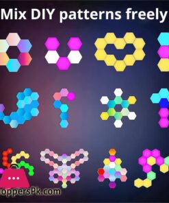 6Pcs Home Rgb Led Quantum Hexagon Touch Sensor Wall Led Honeycomb 32 6Pcs Home Rgb Led Quantum Hexagon Touch Sensor Wall Led Honeycomb - Image 6