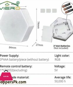 6Pcs Home Rgb Led Quantum Hexagon Touch Sensor Wall Led Honeycomb 33 6Pcs Home Rgb Led Quantum Hexagon Touch Sensor Wall Led Honeycomb - Image 7