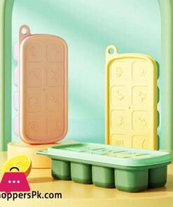 8 Grid Ice Cube Molds Silicone Fruit Pattern Ice Cube Freezer Tray With Lid Ice Maker Home Bars Drinks Cocktails Accessories