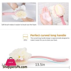 Lazy Tribe Bath Brush Shower Brush Improves Skins Health And Beauty Remove Dead Skin And Toxins Improves Lymphatic Functions Loofah Bath Spongerich Foampink