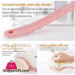 Lazy Tribe Bath Brush Shower Brush Improves Skins Health And Beauty Remove Dead Skin And Toxins Improves Lymphatic Functions Loofah Bath Spongerich Foampink