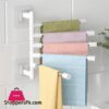 Bathroom Rotation Towel Storage Rack Punch-Free Stainless Steel Organizer Shelf Hanging Wall Shelves Suction Cup Toilet Holder 2 Bathroom Rotation Towel Storage Rack Punch-Free Stainless Steel Organizer Shelf Hanging Wall Shelves Suction Cup Toilet Holder