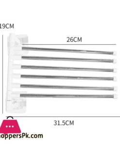 Bathroom Rotation Towel Storage Rack Punch-Free Stainless Steel Organizer Shelf Hanging Wall Shelves Suction Cup Toilet Holder 63 Bathroom Rotation Towel Storage Rack Punch-Free Stainless Steel Organizer Shelf Hanging Wall Shelves Suction Cup Toilet Holder - Image 6