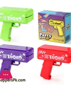 Carton Money Gun Electric Toys for Party Family Game Graduation Ceremony Marry prop shot juego for kids Birthday Gift Gun Toys