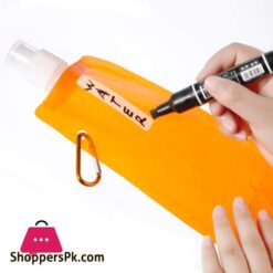 Collapsible Water Bottle Reusable Drinking Water Bottle With Clip For Biking Hiking Travel 6 Colors