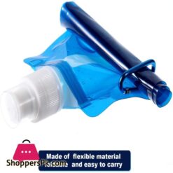 Collapsible Water Bottle Reusable Drinking Water Bottle With Clip For Biking Hiking Travel 6 Colors