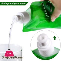 Collapsible Water Bottle Reusable Drinking Water Bottle With Clip For Biking Hiking Travel 6 Colors