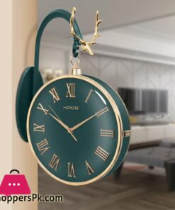 Double-Sided Quartz Hanging Home Clock Wall-Mounted Precision Clock Fashion Decoration of Living Room Modern Design