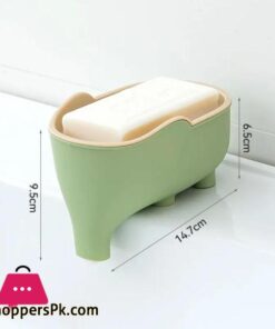 Soap Box Drain Rack Elephant Bathroom Accessory Bathroom Decor Childrens Soap Dish