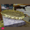 Gold Leaf Platter 18 X 5 Inch