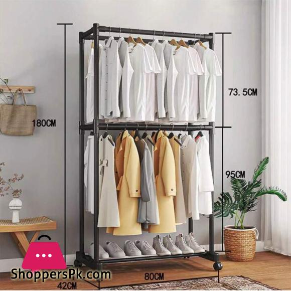 Imported Heavy Duty Iron Cloth Hanger Stand Shoes Rack For Floor Type Clothes Hanging &Amp; Drying Purpose For Laundry &Amp; Bedroom 3 Imported Heavy Duty Iron Cloth Hanger Stand Shoes Rack For Floor Type Clothes Hanging Drying Purpose For Laundry Bedroom