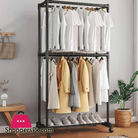 Imported Heavy Duty Iron Cloth Hanger Stand Shoes Rack For Floor Type Clothes Hanging &Amp; Drying Purpose For Laundry &Amp; Bedroom 5 Imported Heavy Duty Iron Cloth Hanger Stand Shoes Rack For Floor Type Clothes Hanging Drying Purpose For Laundry Bedroom