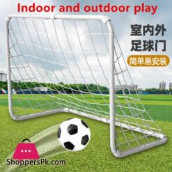 Indoor Outdoor Mini Children Football Soccer Goal Post Set With Ball Pump Football Sport Outdoor Toys
