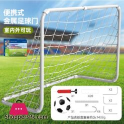 Indoor Outdoor Mini Children Football Soccer Goal Post Set With Ball Pump Football Sport Outdoor Toys