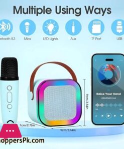 K12 Mini Outdoor Karaoke Bluetooth Speaker Portable Microphone Audio With Double Wheat Microphone Home Karaoke Speaker Multifunctional Aux/Tf Card/U Disk/Type-C 21 K12 Mini Outdoor Karaoke Bluetooth Speaker Portable Microphone Audio With Double Wheat Microphone Home Karaoke Speaker Multifunctional Auxtf Cardu Disktype C