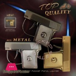 Lighter Reliable Ignition Lighter Gun Lighters For Smoking Stylish Electric Design Premium Lighter Gun Pistol Metal Body For Long Lasting Use