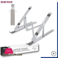 Metal Laptop Stand Portable Aluminum Folding Adjustable Laptop Stand Compatible With All Laptops Up To 156 Inches