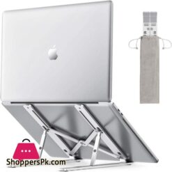 Metal Laptop Stand Portable Aluminum Folding Adjustable Laptop Stand Compatible With All Laptops Up To 156 Inches