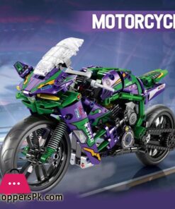 Motorcycle Building Block Toy for Children Assembly Model  Ducati Kawasaki Supercar Cross-country
