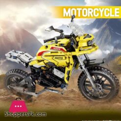 Motorcycle Building Block Toy For Children Assembly Model  Ducati Kawasaki Supercar Cross-Country