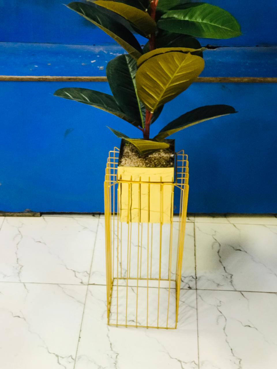 Artificial Plants Metal Stand Metal Black Pot With Imported Washable Plant Size 4.5Ft 5 Artificial Plants Metal Stand Metal Black Pot With Imported Washable Plant Size 4.5Ft