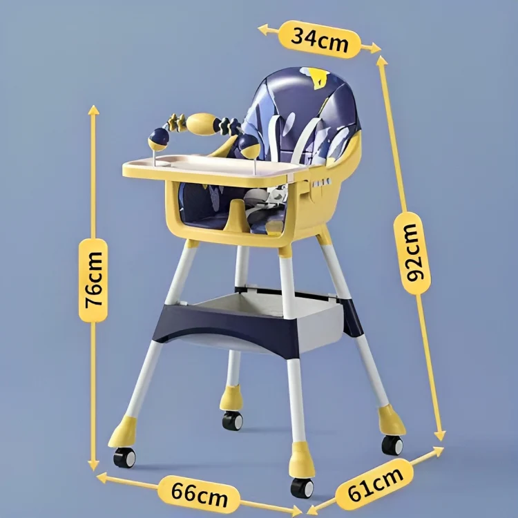 Baby High Chair With Wheels Dining Tools