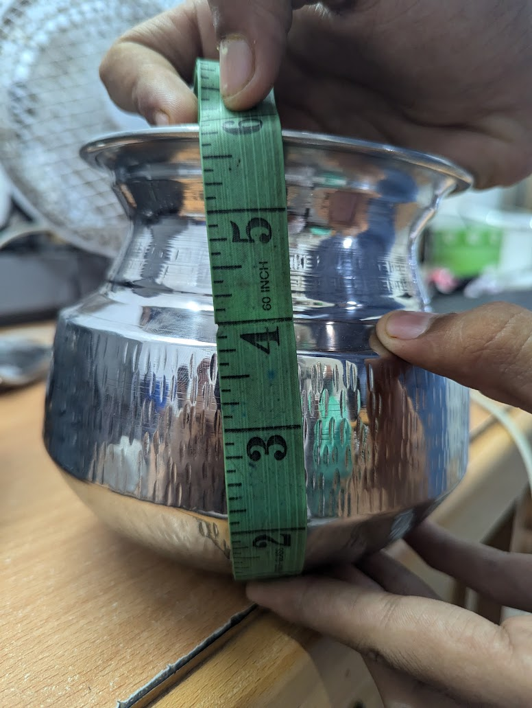 Cute Mini Steel Degh With Stand ( Daig ) 500Grm