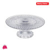 Danny Home Clear Glass Cake Stand 22.5Cm