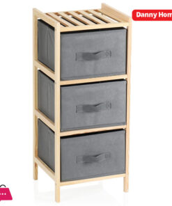 Danny Home Storage Cabinet with 3 Storage Boxes