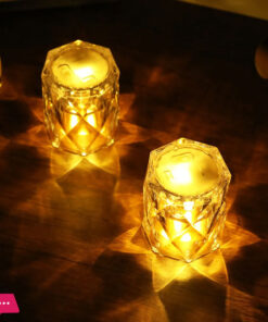 Desk Night LED Crystal Night Ambient Lamp 1 - Pcs